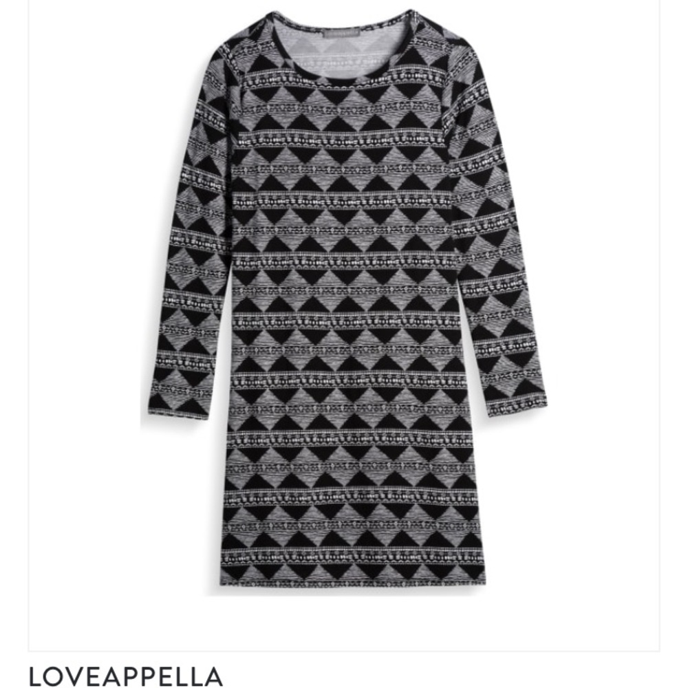 GUC Loveapella black & white knit dress size SP - Picture 2 of 5